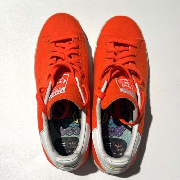 Adidas Originals X Pharrell Williams Stan Smith Solar Orange Sneakers US 8 - Picture 4 of 6